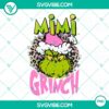 Pink MiMi Grinch PNG download file featuring charming holiday designs, ideal for digital projects.