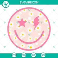 4th Of July, SVG Files, Party In The USA Leopard Smiley Face SVG File, Retro 4