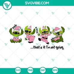 Cartoons, Christmas, SVG Files, Grinch That’s It I’m Not Going SVG Images, 3