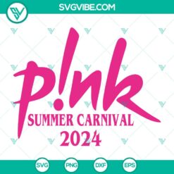 SVG Files, Trending, Pink Summer Carnival 2024 SVG Images, Pink World Tour 2024 16