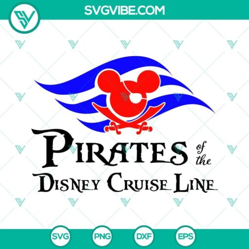 pirates of the disney cruise line svg mickey mouse pirate flag svg disney cruise trip svg png dxf eps 10 mockup