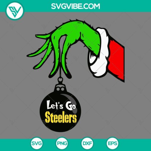 pittsburgh steelers grinch hand with ornament svg pittsburgh steelers christmas svg mockup