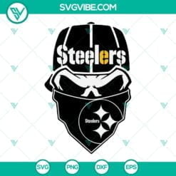 pittsburgh steelers skull svg bundle steelers svg steelers skull svg pittsburgh steelers svg png dxf eps 2 mockup