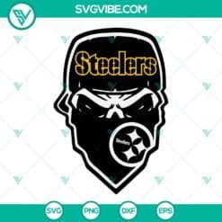 Football, Sports, SVG Files, PITTSBURGH STEELERS SKULL SVG Image, Steelers SVG 15