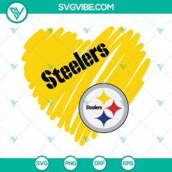 Football, Sports, SVG Files, PITTSBURGH STEELERS SVG Files, Steelers Heart SVG 2