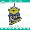 Pizza Planet Toy Story Aliens embroidery file with Disney design; perfect for Disney fans and crafters.