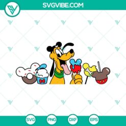 Disney, SVG Files, Valentine's Day, Disney Pluto Dog Valentine SVG File, I Love 3