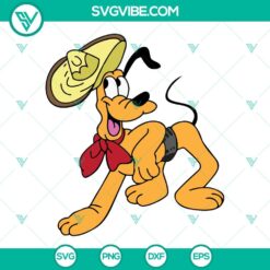 Cinco De Mayo, Disney, Holiday, SVG Files, Pluto Dog Cinco De Mayo SVG File, 3