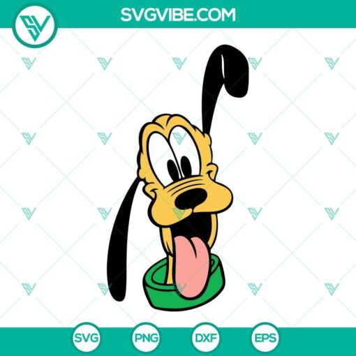 pluto dog svg disney dog svg png dxf eps cricut 6 mockup