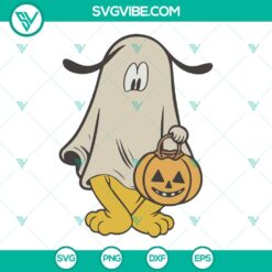 Disney, Halloween, SVG Files, Pluto Ghost Halloween Pumpkin SVG Files, Disney 2