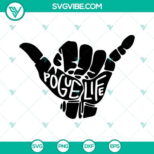 pogue life svg outer banks svg shaka hand svg obx svg png dxf eps cricut 6 mockup