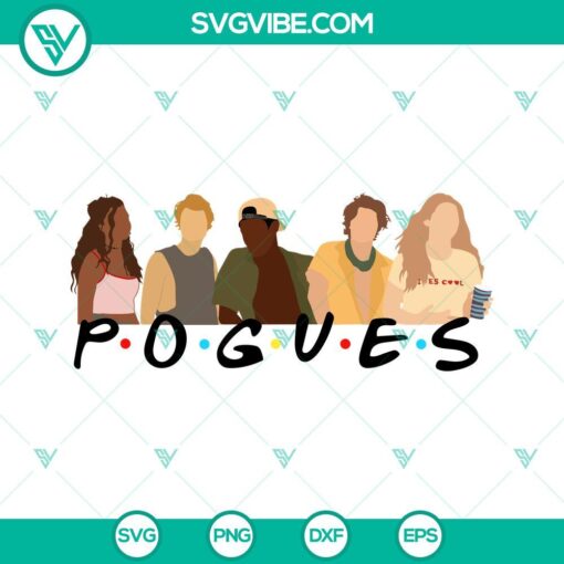 pogues friends svg outer banks svg pogue life svg png dxf eps digital download 8 mockup