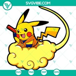 Anime, SVG Files, Pokemon Son Goku SVG Images, Pikachu Dragon Ball SVG Files 2