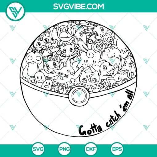 pokemon svg pokemon go svg pokeball svg png eps dxf cricut silhouette 2 mockup