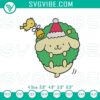 Baby Bluey Christmas embroidery file with Bluey holiday theme. Perfect for festive sewing projects.
