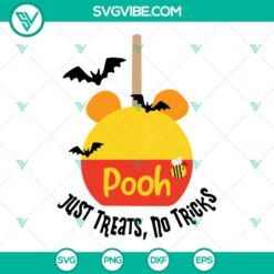 Disney, Halloween, SVG Files, Pooh Just Treats No Tricks SVG Files, Winnie The 10