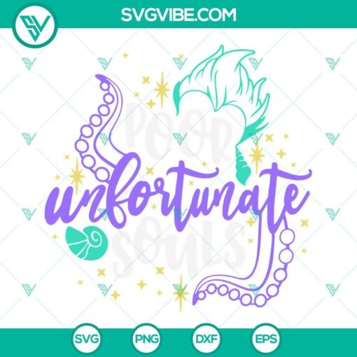 poor unfortunate souls svg ursula svg disney villains svg 10 mockup