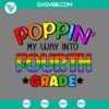 Fourth Grade back to school SVG design with vibrant colors and modern font, perfect for Fourth Grade students, SVG Download.