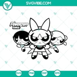 Cartoons, SVG Files, Hello Kitty The Powerpuff Girls SVG Image Bundle, Blossom 6