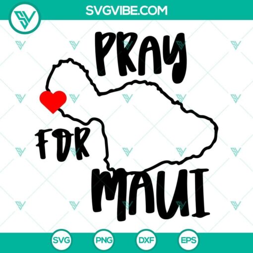 pray for maui svg maui strong svg files 5 mockup