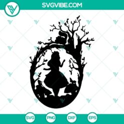 Princess Alice in Forest SVG images with Alice in Wonderland and Disney themes for download.