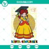 Princess Daisy Level Complete Graduation SVG File, Super Mario Bros. design with graduation cap, perfect for Mario fans crafting projects.