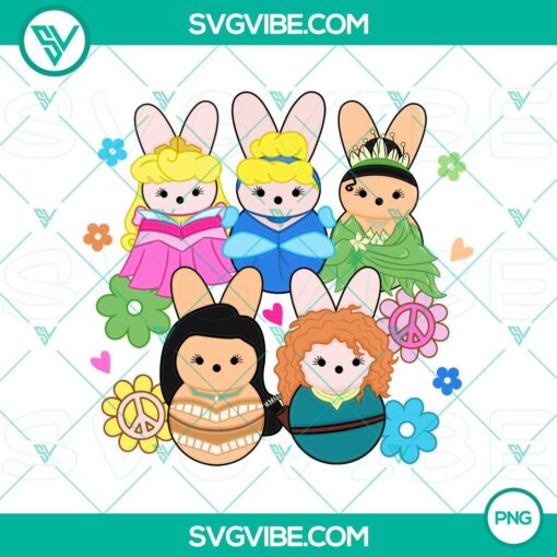 princess disney happy easter png disney princess bunny peeps png mockup