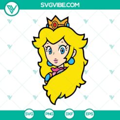 princess peach svg bundle princess toadstool svg princess mario svg super mario character svg png dxf eps 7 mockup