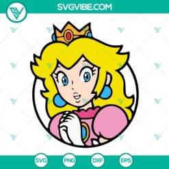 princess peach svg bundle princess toadstool svg princess mario svg super mario character svg png dxf eps 8 mockup