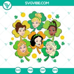 Princess Shamrock SVG Download, Lucky Charms SVG File, Disney Princess St