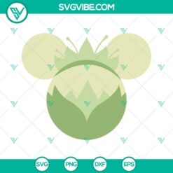 Princess Tiana SVG Images, Disney Princess Mouse Ears SVG File PNG DXF EPS