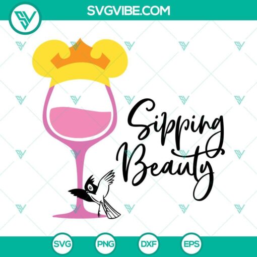 princess wine glass svg bundle princess wine glass svg png dxf eps cut file vector clipart 5 mockup