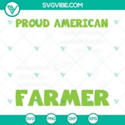 4th Of July, SVG Files, Proud American Farmer SVG Download, USA Flag SVG 2