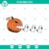 Pumpkin Pacman and Boo Sheet Halloween SVG, PNG, DXF, EPS Cut Files for crafts and projects.