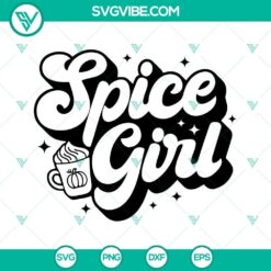 Trendy Pumpkin Spice Girl, Fall Pumpkin Season SVG Images PNG for crafting projects.