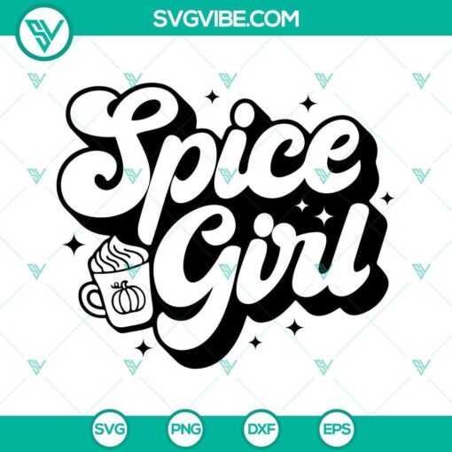 pumpkin spice girl svg pumpkin season svg fall pumpkin svg png dxf eps cut files 3 mockup