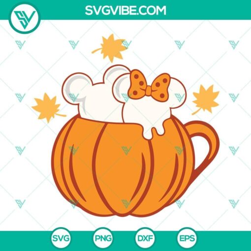 pumpkin spice mouse heads svg png dxf eps cricut silhouette vector clipart 1 mockup