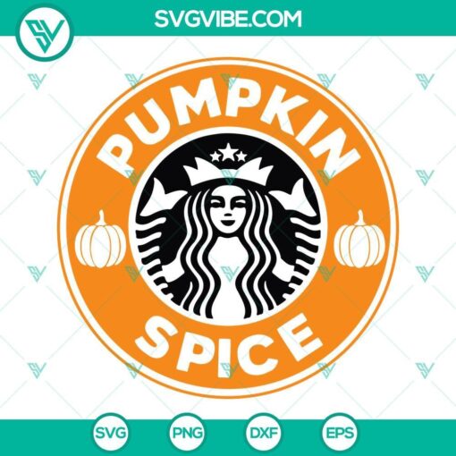 pumpkin spice starbucks logo svg fall pumpkin starbucks coffee svg png files 10 mockup