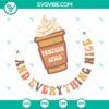 Pumpkin Spice SVG with funny fall quote "Tis the Season" - perfect autumn design for printing.