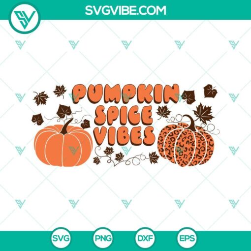 pumpkin spice vibes libbey 16oz can glass full wrap svg png dxf eps instant download 6 mockup