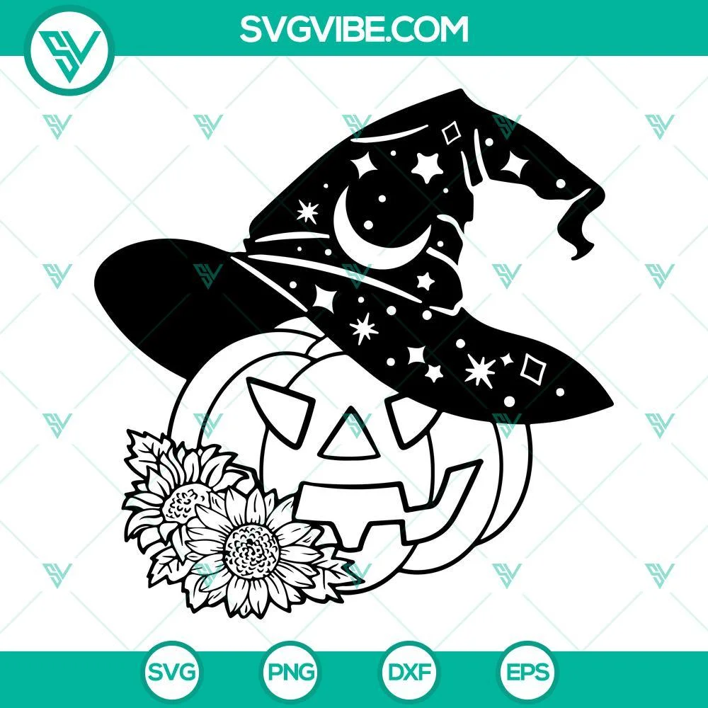 Halloween, SVG Files, Pumpkin Witch Hat SVG File, Witches Brew SVG Download, 1