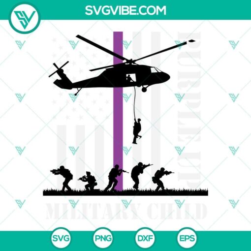 purple up military child army helicopter svg military soldier svg purple up svg veteran of us svg proud military family svg military child svg 4 mockup