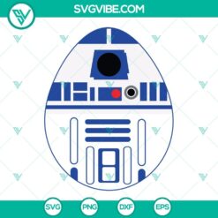 Easter, SVG Files, R2D2 Easter Egg SVG File, Robot Easter Egg SVG Image, Star 2