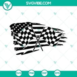 SVG Files, Trending, Indy Car With Checkered Flags SVG File, Racelife SVG Files 4