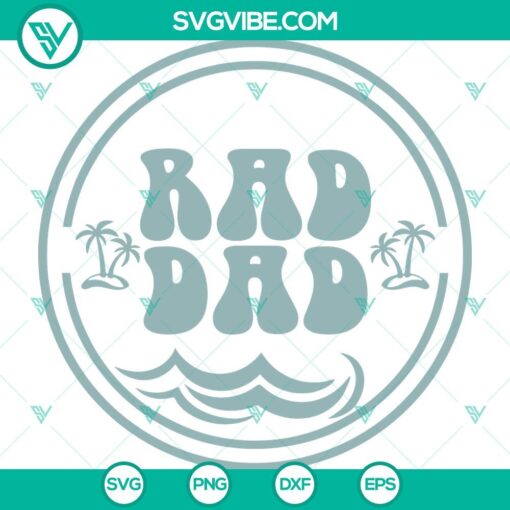 rad dad surfing father s day gift svg rad dad cool dad svg png eps dxf pdf cricut file mockup