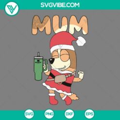 Christmas, Disney, SVG Files, Bluey Family Christmas SVG Files, Bluey Christmas 3