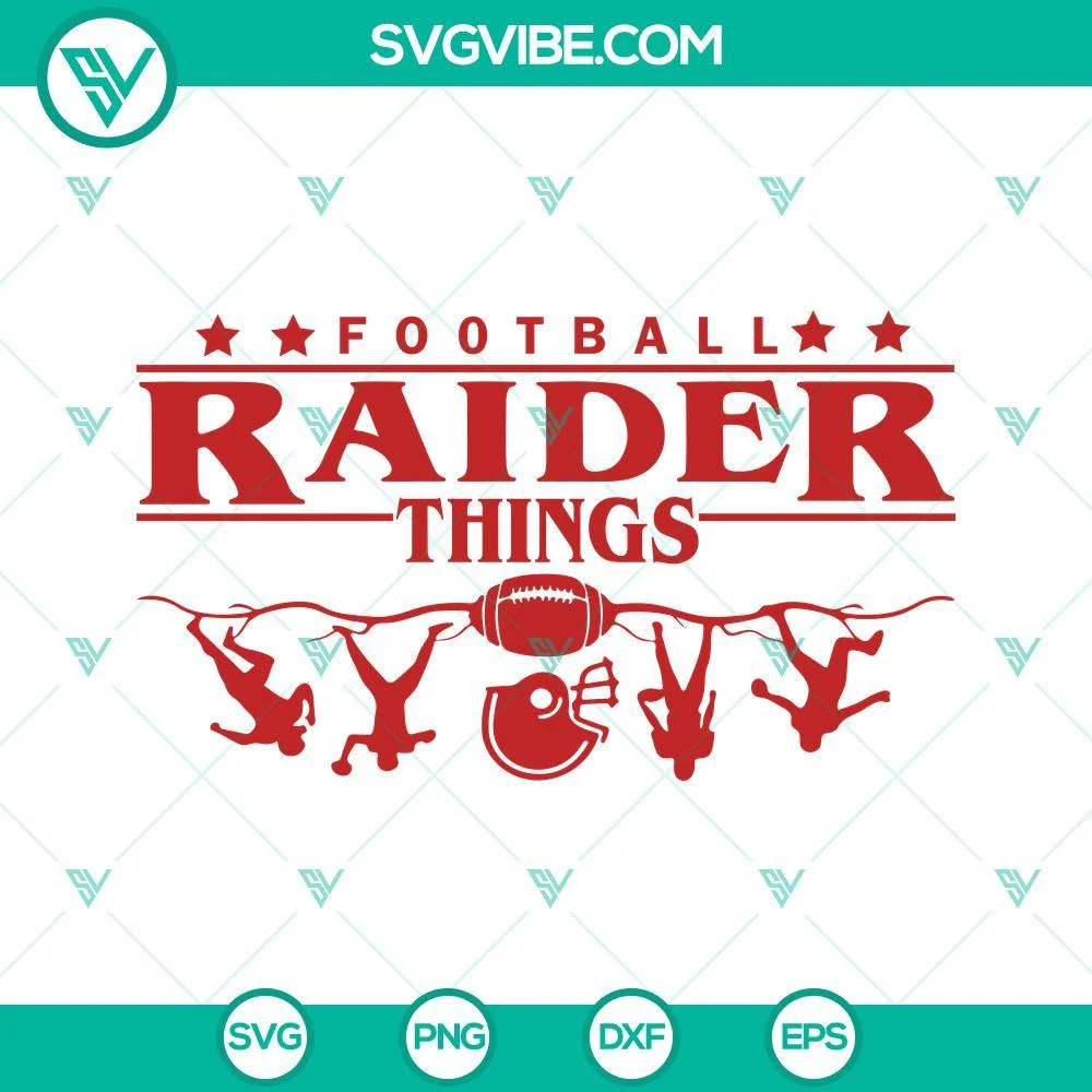 Football, School, Sports, SVG Files, Raiders SVG File, Football Raider Things 1