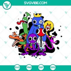 Game, SVG Files, Rainbow Friends SVG File PNG DXF EPS Cricut Files Rainbow 17