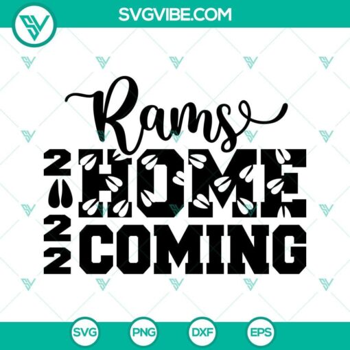 rams homecoming 2022 svg dxf eps png cricut silhouette 3 mockup