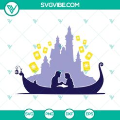 Disney, SVG Files, Rapunzel Flynn On Boat SVG Files, At Last I See The Light 1